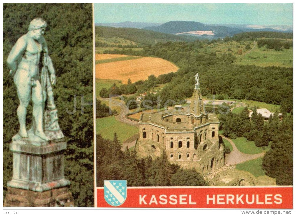 Kassel Wilhelmshöhe - Herkules - Germany - 1984 gelaufen - JH Postcards