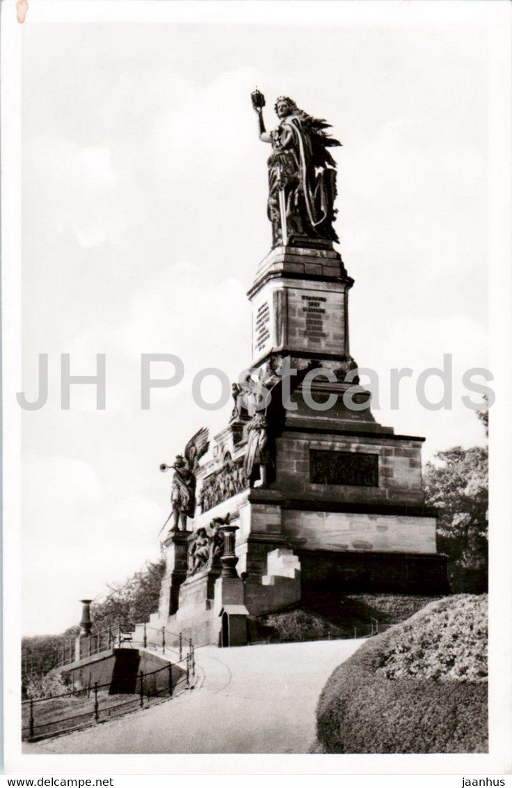Rudesheim am Rhein - Niederwald National Denkmal - monument - Germany - unused - JH Postcards