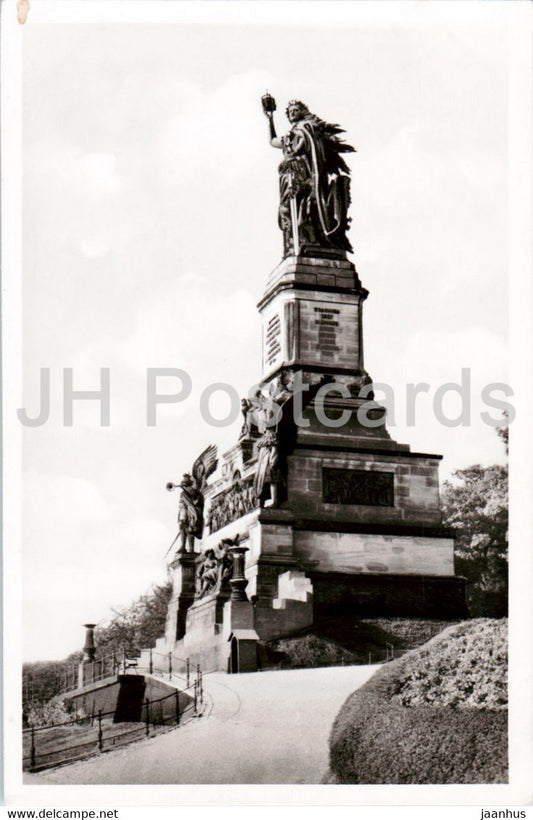 Rudesheim am Rhein - Niederwald National Denkmal - monument - Germany - unused - JH Postcards