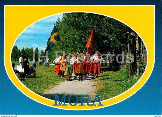 Mora - folk costumes - 111 - Sweden - unused - JH Postcards