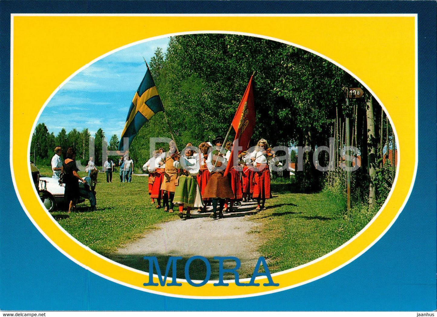 Mora - folk costumes - 111 - Sweden - unused - JH Postcards