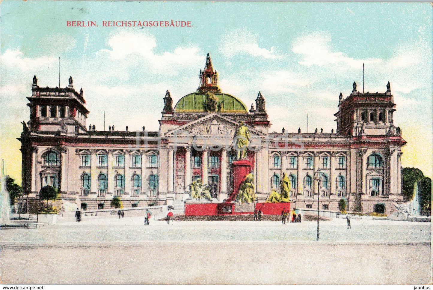 Berlin - Reichstagsgebaude - old postcard - 1907 - Germany - used - JH Postcards