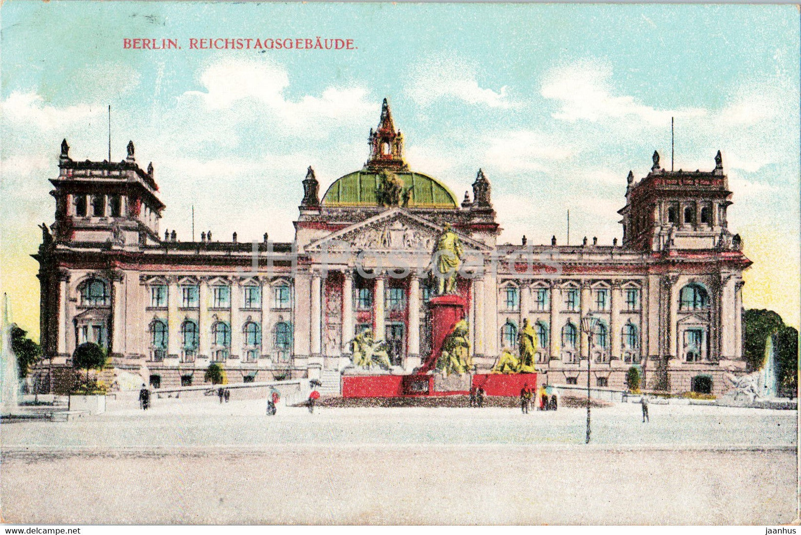 Berlin - Reichstagsgebaude - old postcard - 1907 - Germany - used - JH Postcards