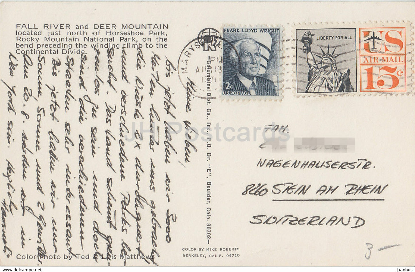 Fall River und Deer Mountain - Horseshoe Park - Colorado - USA - gebraucht