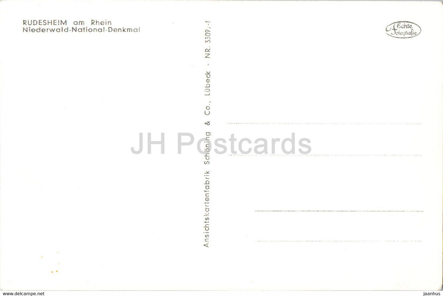 Rudesheim am Rhein - Niederwald National Denkmal - monument - Germany - unused