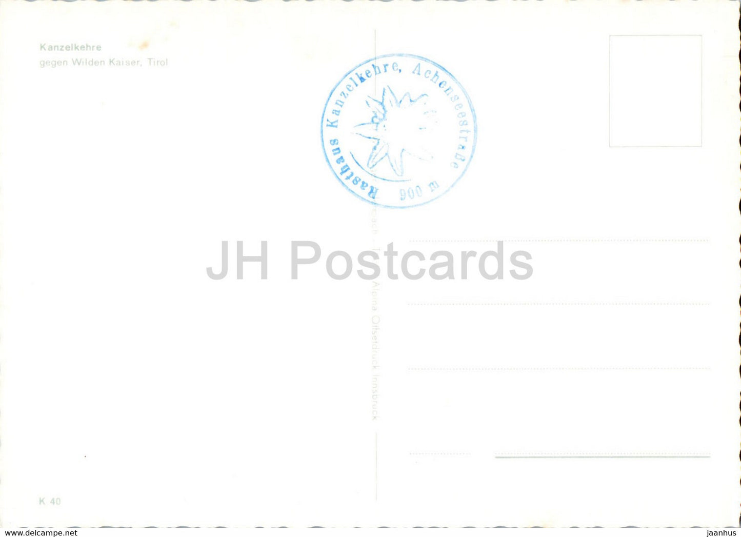 Kanzelkehre gegen Wilden Kaiser - Tirol - Austria - unused