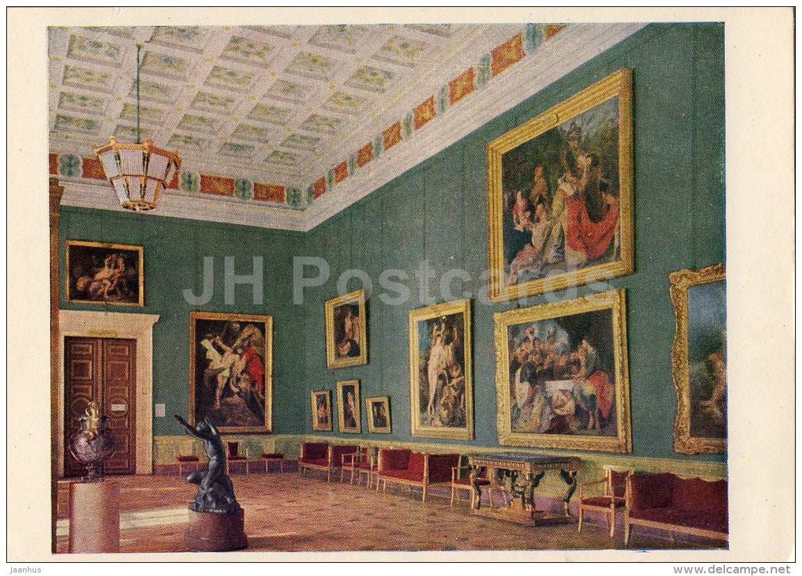 Rubens Hall - Hermitage - St. Petersburg - Leningrad - Russia USSR - 1963 - unused - JH Postcards