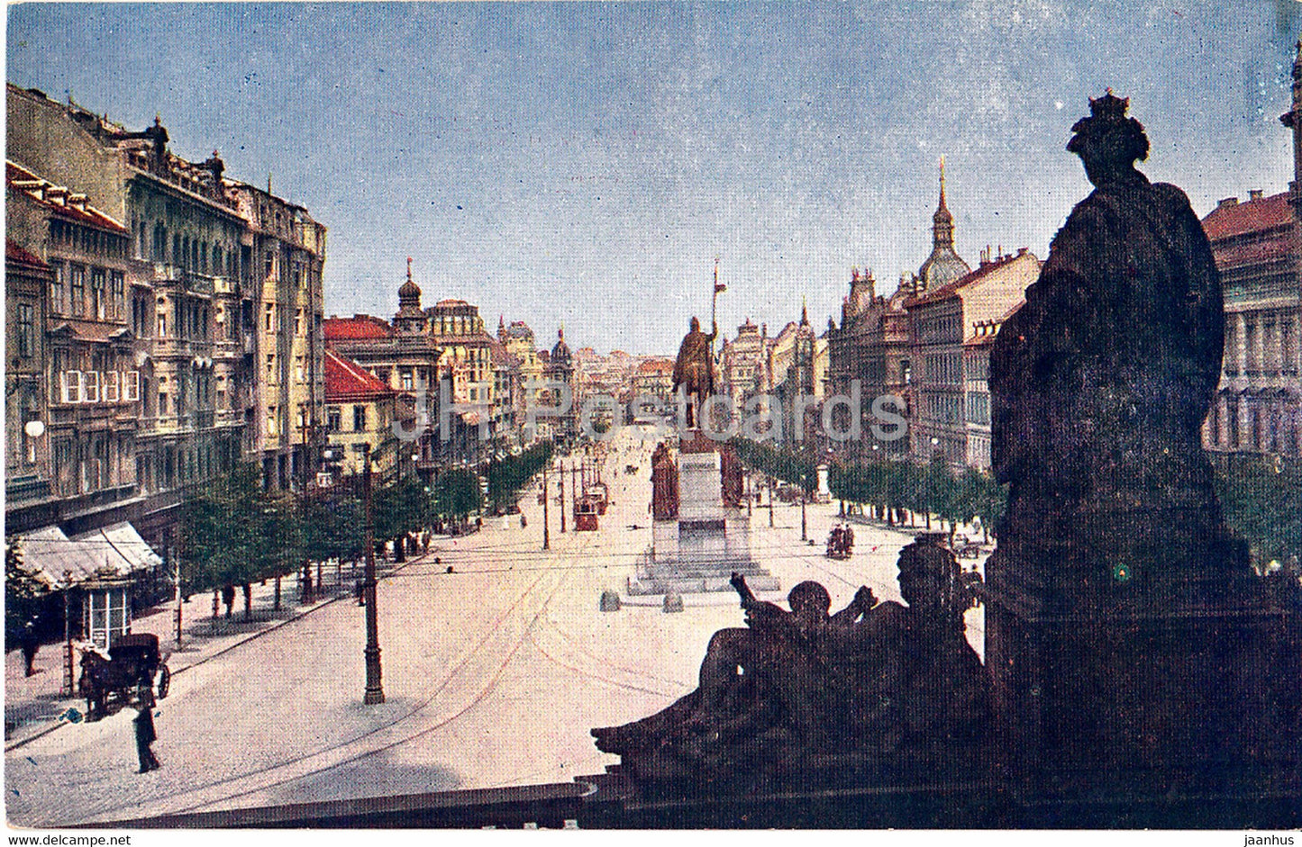 Praha - Prague - Namesti Vaclavske - 133 - old postcard - Czech Republic - unused - JH Postcards