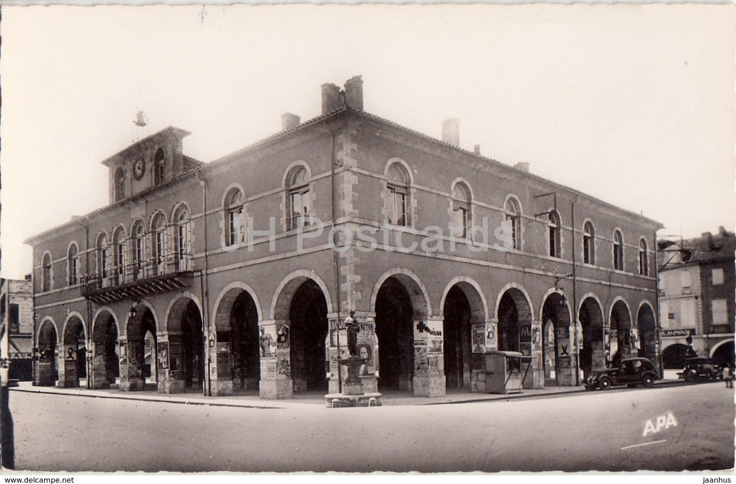 Fleurance - Halles et Mairie - old postcard - France - used - JH Postcards