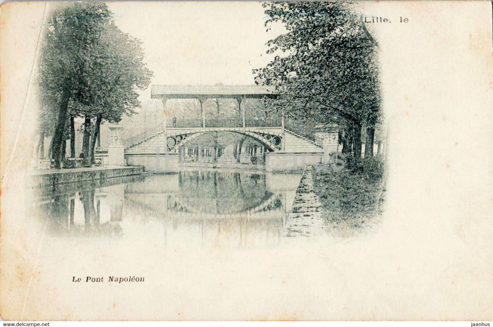 Lille - Le Pont Napoleon - bridge - old postcard - France - unused - JH Postcards