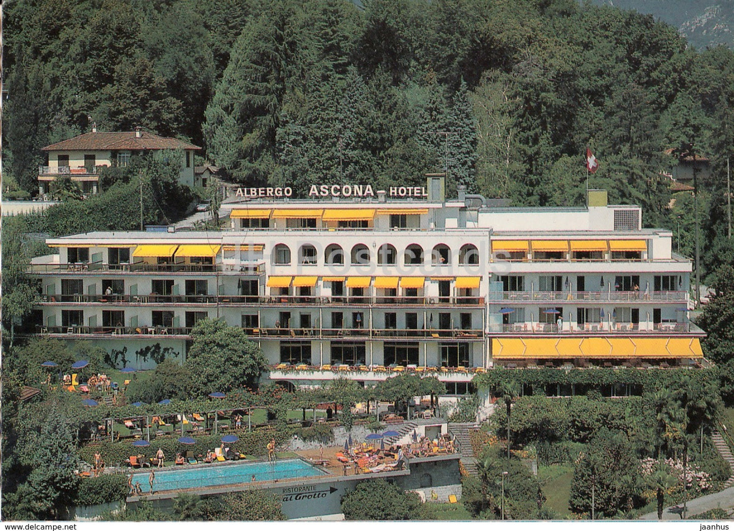 Albergo Ascona - Collina Monte Verita - hotel - Switzerland - 1996 - used - JH Postcards