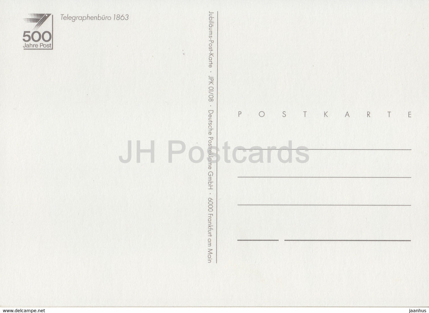 Telegraphenburo - Bureau télégraphique - illustration - Allemagne - inutilisé