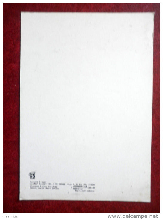 Lion Lõrr - by R. Järvi - lion - animals - 1983 - Estonia USSR - unused - JH Postcards