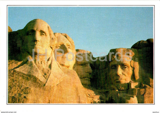Mount Rushmore - Heads of four Presidents - A2 - USA - unused - JH Postcards