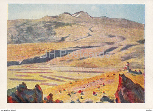 painting by M. Saryan - October Landscape - Armenian art - 1965 - Russia USSR - unused - JH Postcards