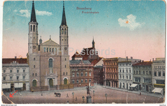 Bromberg - Bydgoszcz - Friedrichsplatz - Feldpost - old postcard - 1918 - Poland - used - JH Postcards