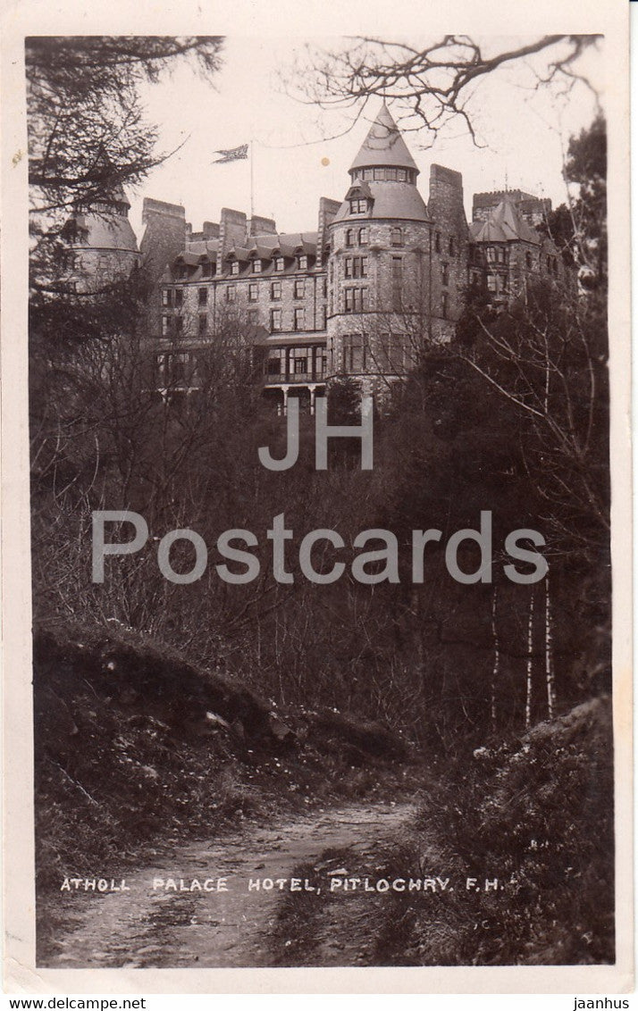 Pitlochry - Atholl Palace Hotel - old postcard - 1914 - Scotland - United Kingdom - used - JH Postcards