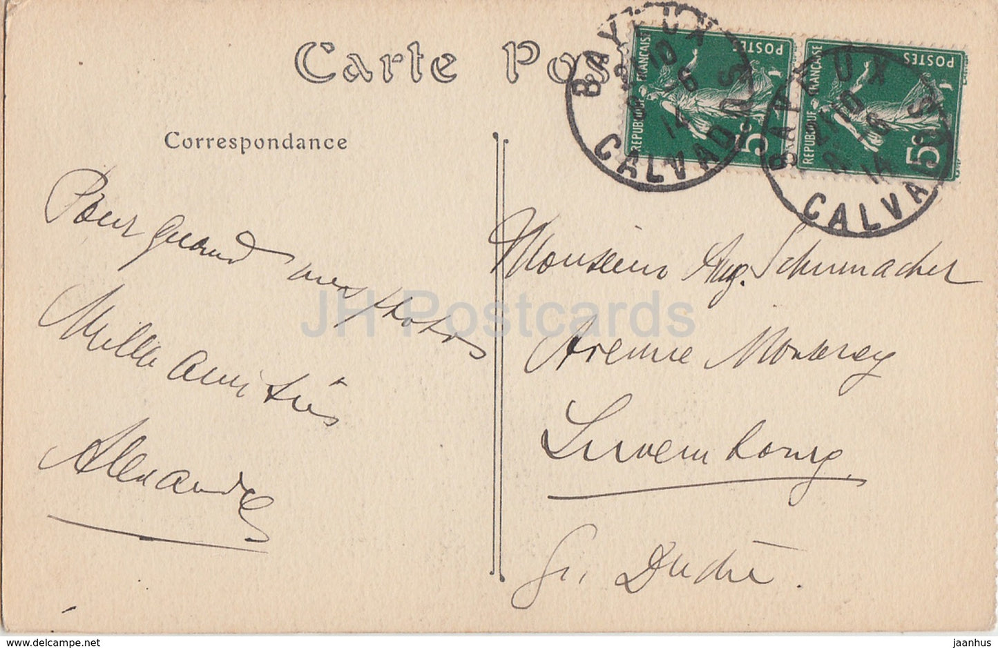 Cathedrale de Bayeux - Portail meridional - Kathedrale - 10 - alte Postkarte - 1914 - Frankreich - gebraucht