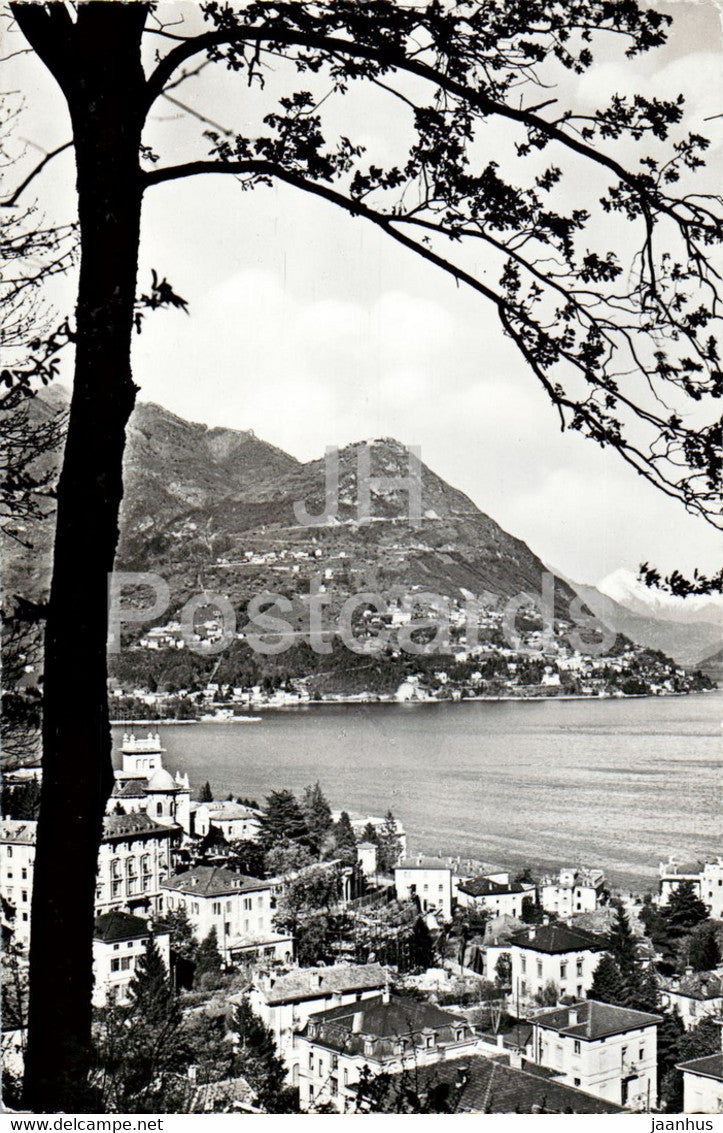 Lugano - Monte Bre - 1560 - old postcard - 1961 - Switzerland - used - JH Postcards