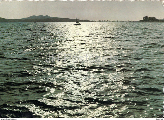 Greetings from the lake Balaton - lake - Hungary - used - JH Postcards