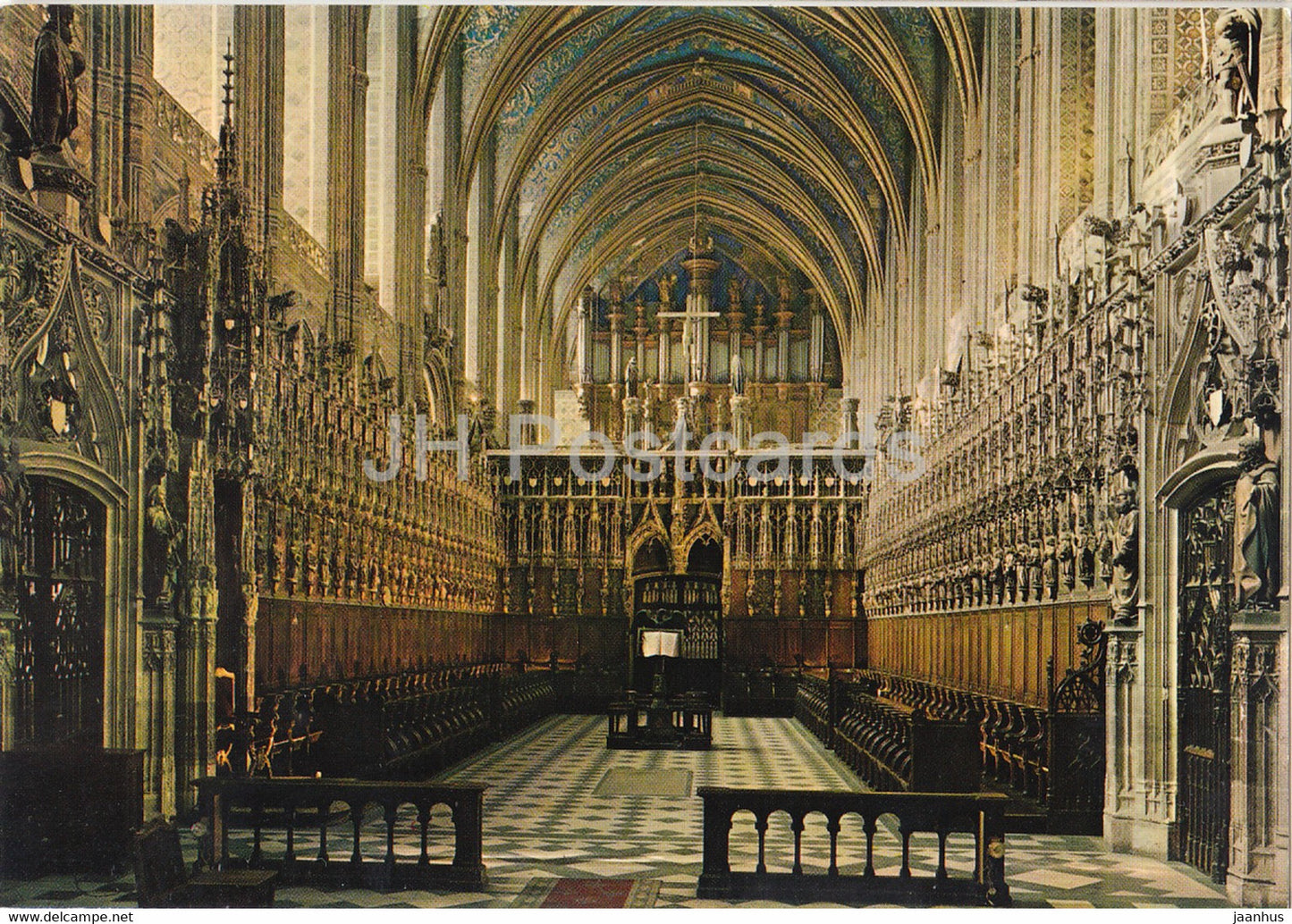 Albi - interieur de la Basilique Sainte Cecile - Le Choeur - cathedral - France - unused - JH Postcards