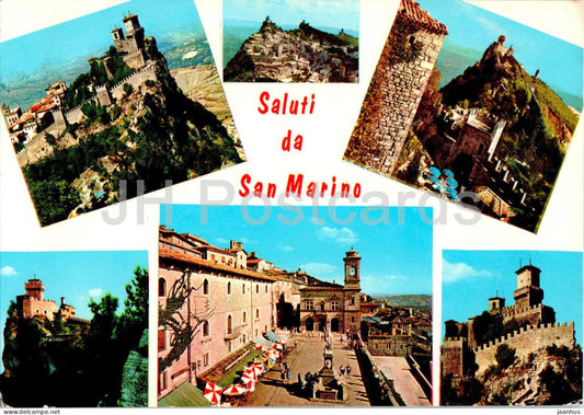 Saluti da San Marino - Greetings from San Marino - multiview - 2239 - 1968 - San Marino - used - JH Postcards