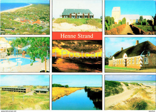 Henne Strand - multiview - 2000 - Denmark - used - JH Postcards