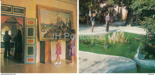 Bakhchisaray Palace Museum - interior of Suvorov room - decorative pool - 1 - Crimea - 1981 - Ukraine USSR - unused - JH Postcards