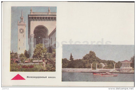 sanatorium Primorye - Dendrarium - Railway Station - City Beach - Sochi - 1967 - Russia USSR - unused - JH Postcards