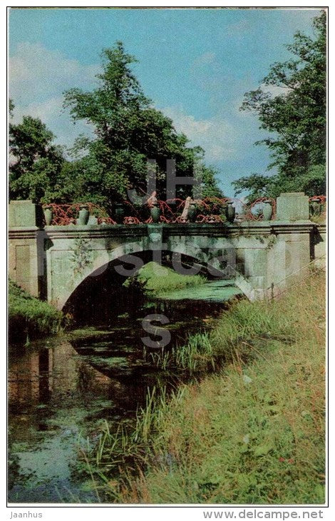 Alexander Park - Cross Canal - Tsarskoye Selo - Pushkin - 1972 - Russia USSR - unused - JH Postcards