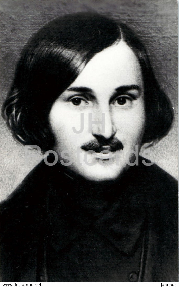 Russian writer Nikolai Gogol - famous people - 1976 - Russia USSR - unused - JH Postcards