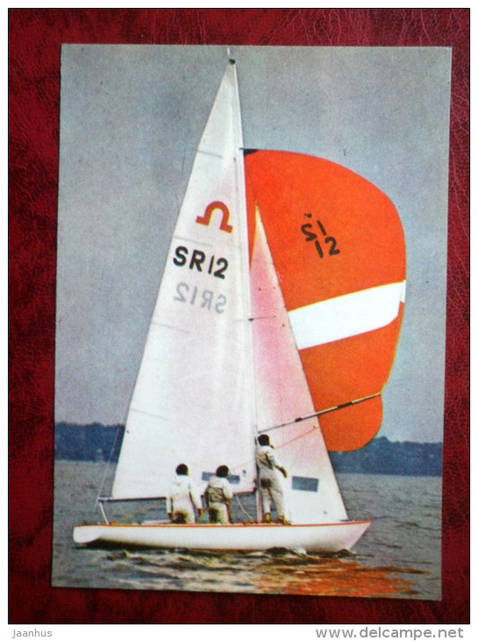 International Soling class - sailing boat - 1980 - Estonia USSR - unused - JH Postcards
