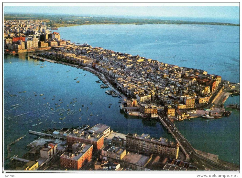 Veduta Aerea della Citta Vecchia - Old City - Taranto - Puglia - 57 - Italia - Italy - unused - JH Postcards