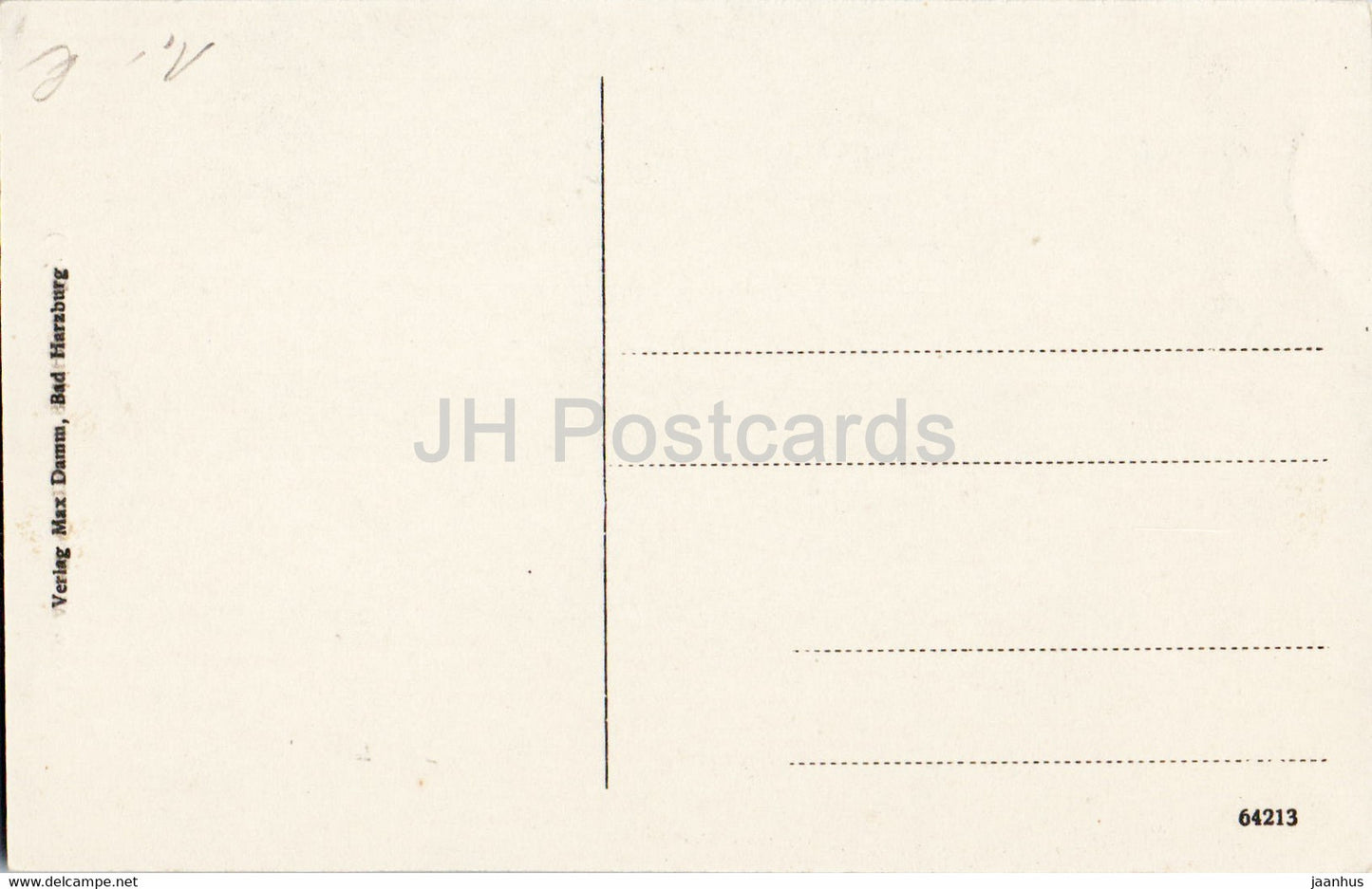 Rotwild im Oberharz - Winteridylle - Tiere - Hirsche - alte Postkarte - Deutschland - unbenutzt