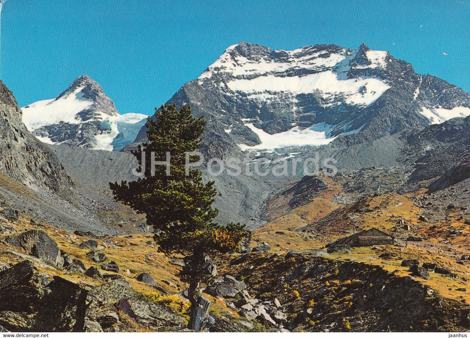 Weissmieshutte SAC 2726 m - Saas Tal - Fletschhorn - Lagginhorn - Switzerland - used - JH Postcards