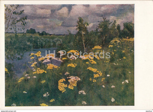 painting by A. Rylov - Field mountain ash - Russian art - 1961 - Russia USSR - unused - JH Postcards