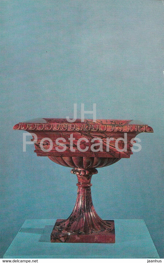 Tazza - rhodonite - Russian Coloured Stone - 1974 - Russia USSR - unused - JH Postcards