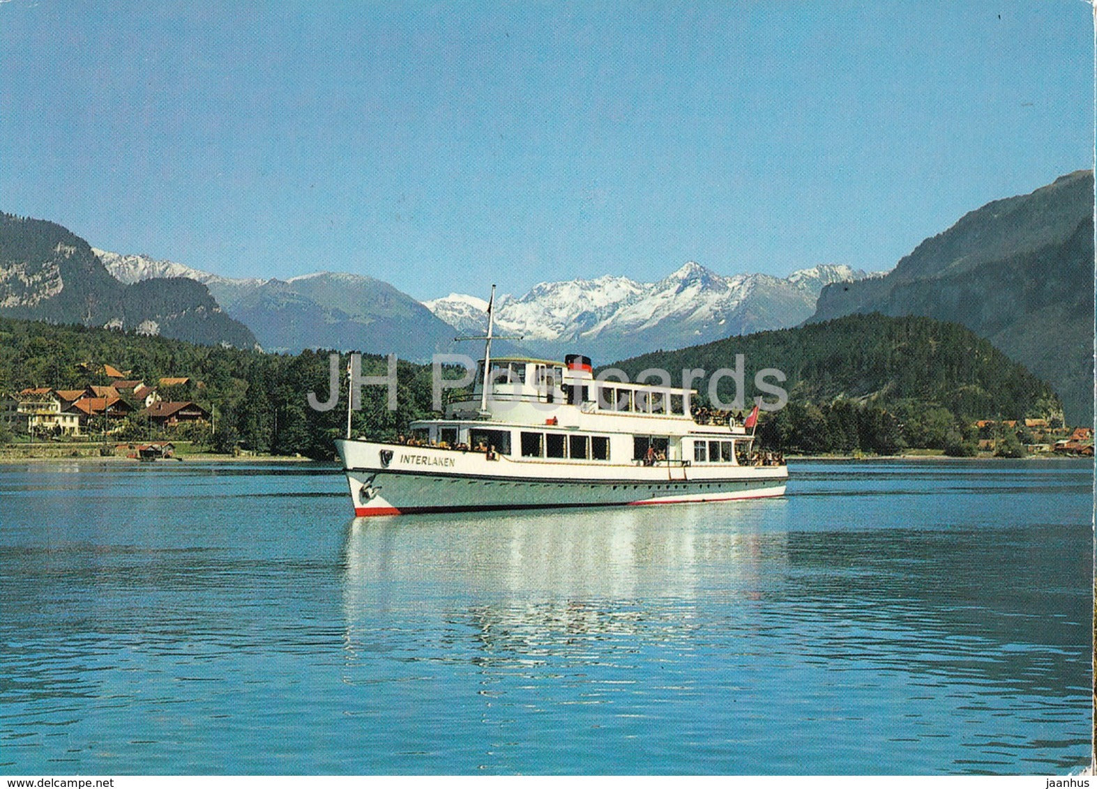 MS Interlaken auf dem Thunersee - passenger ship - 1981 - Switzerland - used - JH Postcards