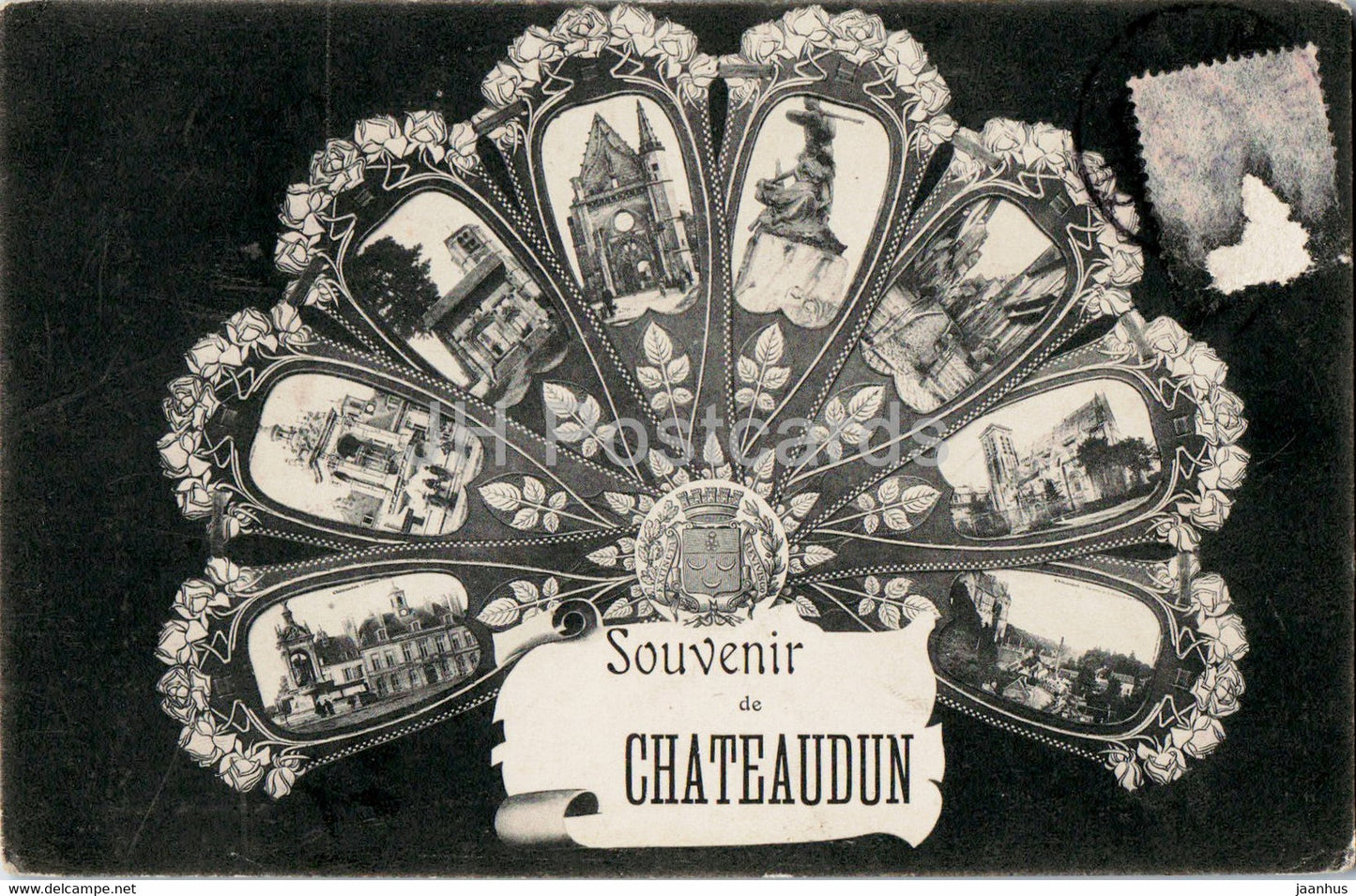 Souvenir de Chateaudun - old postcard - 1907 - France - used - JH Postcards