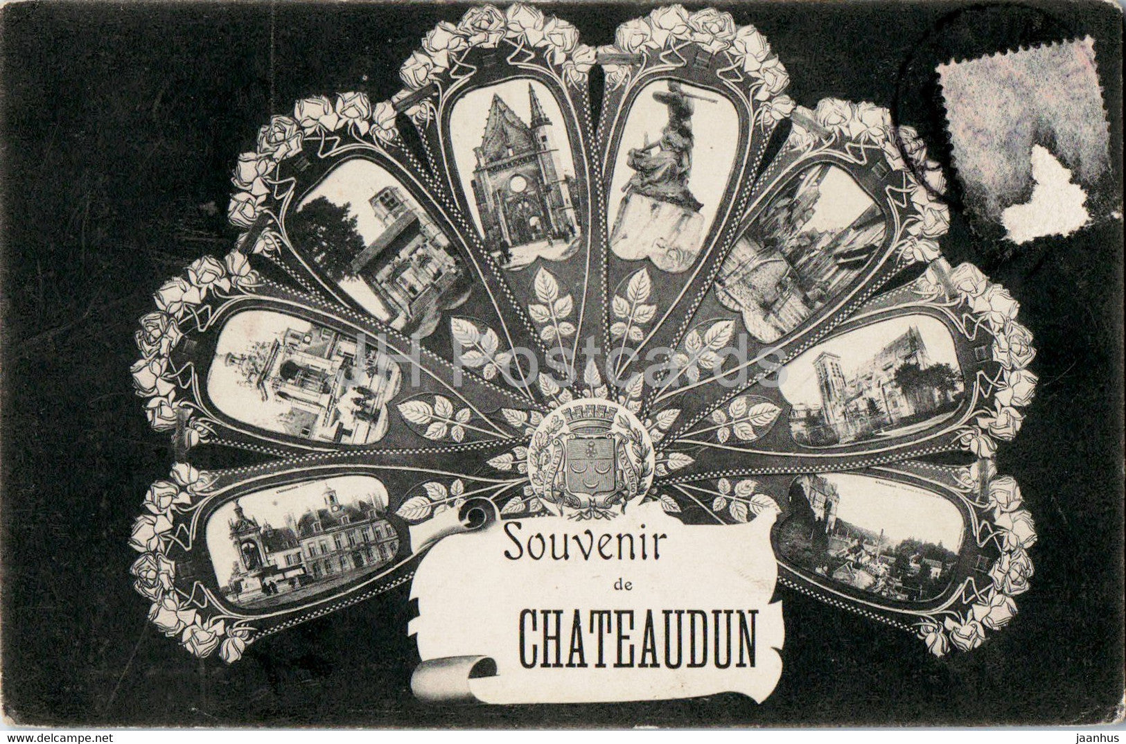 Souvenir de Chateaudun - old postcard - 1907 - France - used - JH Postcards