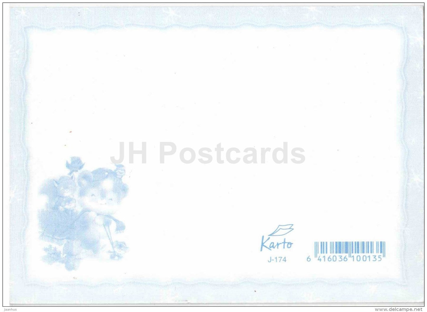 Christmas greeting card - Santa Claus - gifts - Estonia - unused - JH Postcards