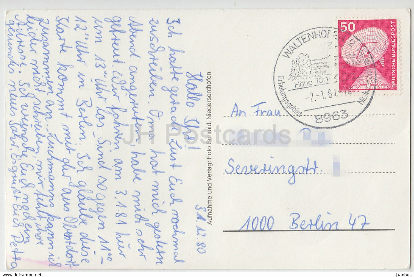 Jugendberghaus Niedersonthofen - Nebelhorn - Kratzer - Madelegabel - Gr Krottenkopf - 1981 - Germany - used