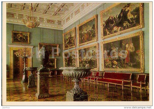 The Snyders Room in the New Hermitage - Hermitage Interiors - St. Petersburg - Leningrad - 1982 - Russia USSR - unused - JH Postcards