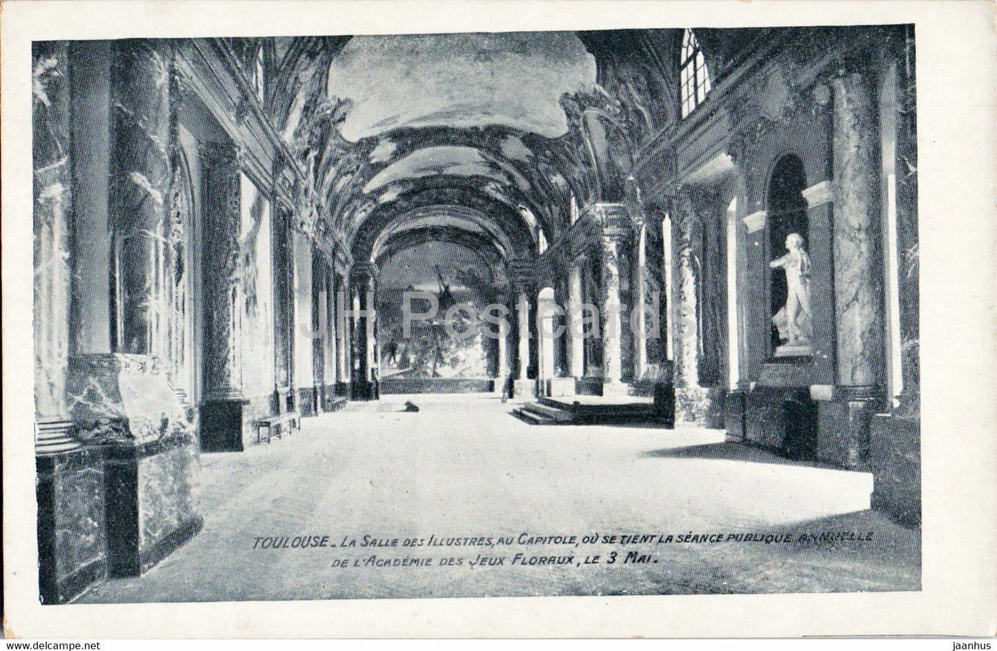 Toulouse - La Salle des Illustres au Capitole - old postcard - France - unused - JH Postcards