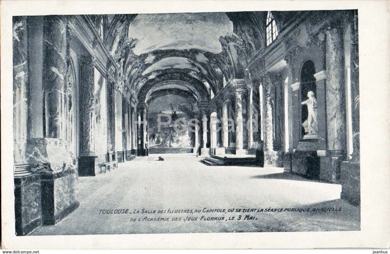 Toulouse - La Salle des Illustres au Capitole - old postcard - France - unused - JH Postcards