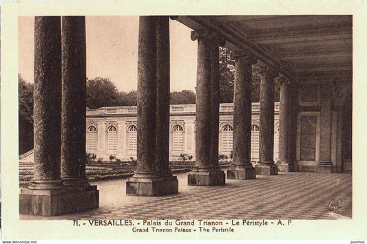 Versailles - Palais du Grand Trianon - Le Peristyle - Grand Trianon Palace - old postcard - 71 - France - unused - JH Postcards
