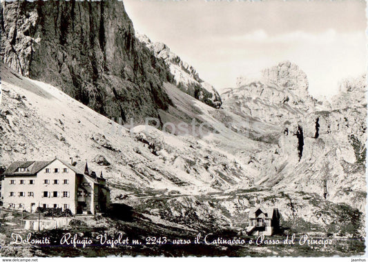 Dolomiti - Rifugio Vajolet - Il Catinaccio - Passo del Principe - old postcard - Italy - unused - JH Postcards