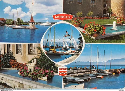 Morges - sailing boat - multiview - 6092 - 1976 - Switzerland - used - JH Postcards