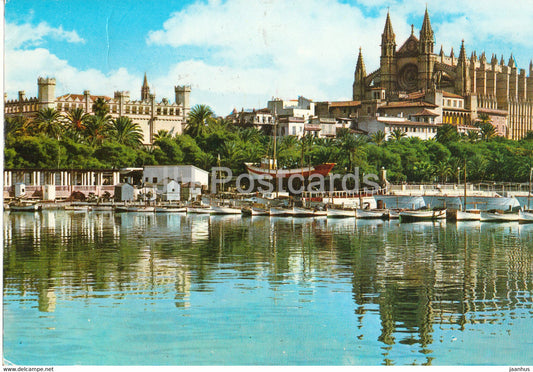 Palma de Mallorca - La Lonja y Catedral - The Exchange and cathedral  - 220 - 1976 - Spain - used - JH Postcards
