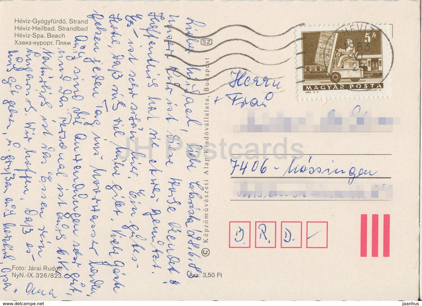 Heviz - Spa - Plage - 1986 - Hongrie - occasion